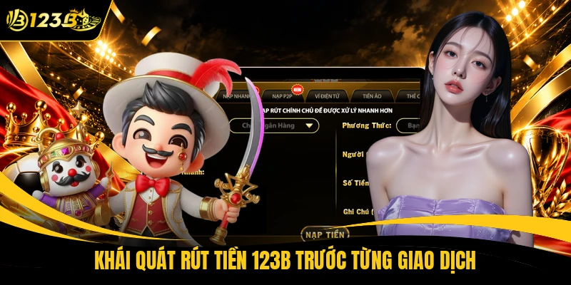 Khái quát rút tiền 123B trước từng giao dịch